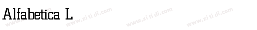 Alfabetica Light字体转换 Alfabetica Light字体转换